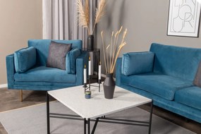 Jörn 3-Zitsbank - Knut - Blauw - Fluweel - Jörn