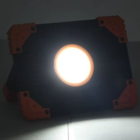 vidaXL Spotlight draagbaar LED ABS 10 W koudwit