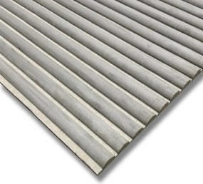 Suede Paneel AKU Light Grey 260x60x2.1cm - 260 cm x 60 cm x 2 cm | 15 kg | Paneli akoestische wandpanelen - AKU Wandpanelen