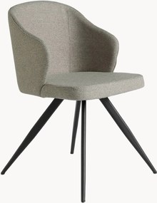 Gestoffeerde stoelen Clara met armleuningen, 4-delig