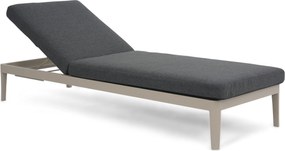 Lifestyle Garden Furniture Mateo Ligbed Met Kussen Loft/carbon Aluminium Taupe