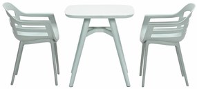 Garden Impressions Sunny balkonset 3-delig - Hareno tuintafel 71x71 cm - olijf