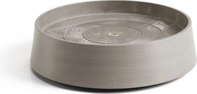 Ecopots onderschotel op wielen Oslo- Rond - Taupe - Diameter 32,2 x H8,5 cm