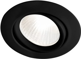Ben Oval LED inbouwspot Ø 8,2x4,2 cm mat zwart