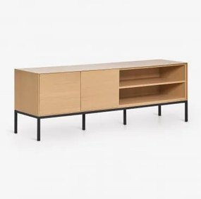 Bromley Tv-meubel 160x40 Cm Van Mdf En Eikenfineer Eikenhout - Sklum
