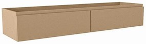 Mondiaz FOGE wastafelonderkast - 150x41x25cm - 2 lades - uitsparing midden - softclose - Oro M44248Oro