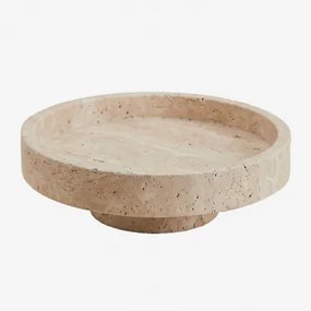 Ronde Sleutelschaal Ø25 Cm Van Natuurlijk Steen Kevara Travertijn - Sklum