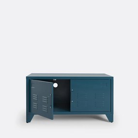 Laag meubel in metaal, 2 deuren, Hiba