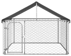 vidaXL Hondenkennel voor buiten met dak 200x200x150 cm