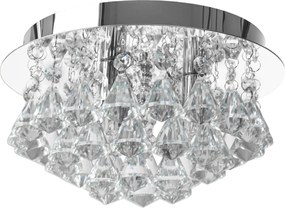 Kristallen plafondlamp APP1039-3C Chroom