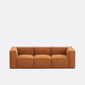 Modulaire bank, 3-zit, getextureerd fluweel, Seven