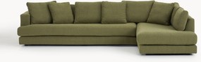 Bouclé hoekbank Tribeca (4-zits)