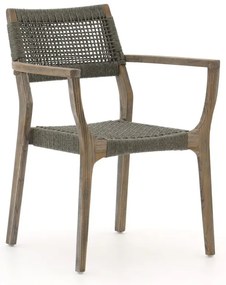 + 15% kassakorting | Dining tuinstoel | ROUGH Rope | Rope (touw) | Grijs | Stapelbaar | Kees Smit Tuinmeubelen