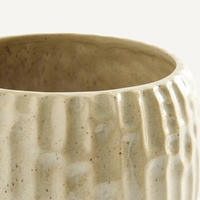 Plantenbak, glanzend keramiek, hoogte 12,5 cm, ZIRA