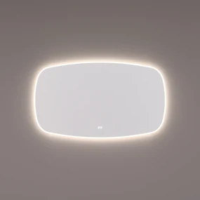 Hipp Design 19000 deens ovale spiegel 140x75cm met LED verlichting en verwarming