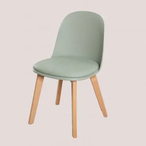 Set Van 4 Belyna Eetkamerstoelen Celadon - Sklum