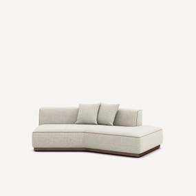 Rechte halve bank in gevlekt canvas, JACOPO