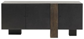 Kare Design York Design Dressoir Zwart Hout - 170x42x77cm.