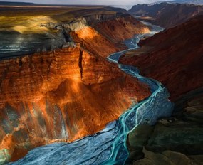 Kunstfotografie Red Mountain Grand Canyon, Yuhan Liao, (40 x 35 cm)