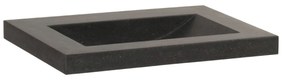 Sanituba Corestone wastafel basalt zonder kraangaten 60cm