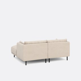 Compacte rechthoekige bank, stof met structuur Victor