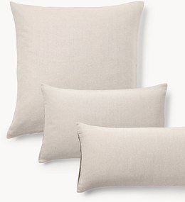 Flanellen kussenhoes Wanda met visgraatpatroon