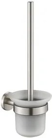 Plieger Vigo toiletborstel met glas geborsteld chroom