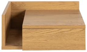 Zwevend Nachtkastje Eiken - 40x32x16.5cm.