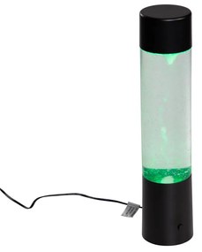 Neon tafellamp zwart incl. LED RGB - Orkaan Design cilinder / rond Binnenverlichting Lamp