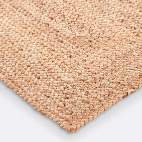 Rechthoekig vloerkleed in jute, klein formaat, Aftas