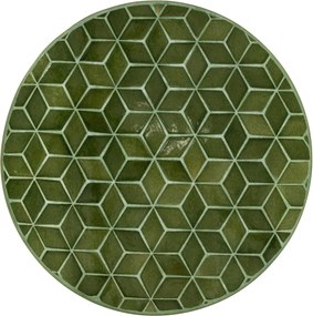 Salontafel Met Mozaiek Bruin - 71 X 71cm.