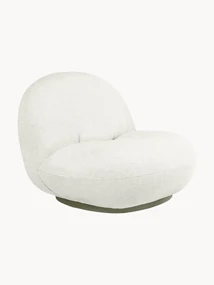 Draaibare bouclé tuinfauteuil Pacha