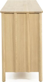 Modern Dressoir Eikenhout Naturel - 183x47x80cm.