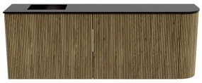 Mondiaz Joya 110cm toiletmeubel ronding rechts dusk met wastafel faye links zonder kraangat urban