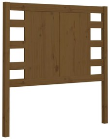 vidaXL Hoofdbord 96x4x100 cm massief grenenhout honingbruin