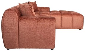 Richmond Interiors Cube Sofa Hoekbank Blush Fusion Roze 3 Zits + Lounge Rechts