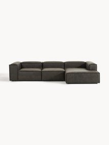 Modulaire leren hoekbank Lennon (4-zits)