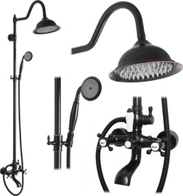 Doucheset REA BERGAMO OLD BLACK