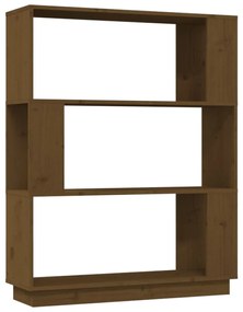 vidaXL Boekenkast/kamerscherm 80x25x101 cm massief hout honingbruin