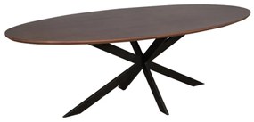 Starfurn Ferris Ovale Eettafel Walnoot 240 Cm - 240 X 110cm.