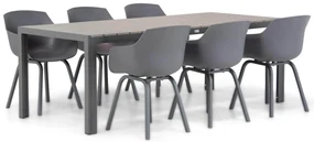 Tuinset 6 personen 217 cm Aluminium/Kunststof Grijs Lifestyle Garden Furniture Salina/Young