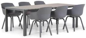 Tuinset 6 personen 217 cm Aluminium/Kunststof Grijs Lifestyle Garden Furniture Salina/Young