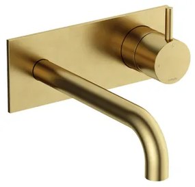 Hotbath Cobber Afbouwdeel - voor wastafelkraan - 18cm uitloop - Geborsteld Messing PVD CB106EXT18BBP