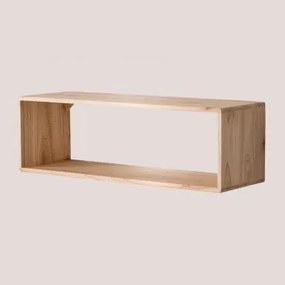Wandplank ↔︎ 90 Cm Van Hout Deleyna Houtbruin - Sklum