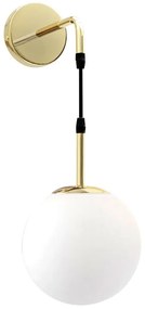 Wandlamp Wandlamp Glazen Bol Goud APP653-1W