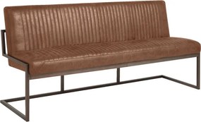 Eetkamerbank Van Lichtbruin Kunstleer 185 Cm