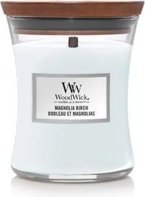 WoodWick geurkaars - Medium Hourglass - Magnolia Birch