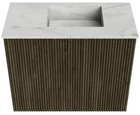 Mondiaz Joya DLux 50cm toiletmeubel shadow met wastafel faye rechts 1 kraangat opalo