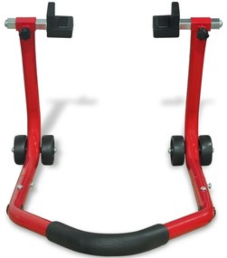 vidaXL Motorfiets achterwiel paddock standaard rood