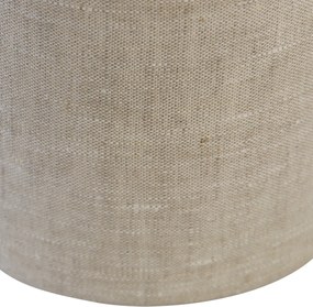Stoffen lampenkap lichtgrijs rond 18/18/14